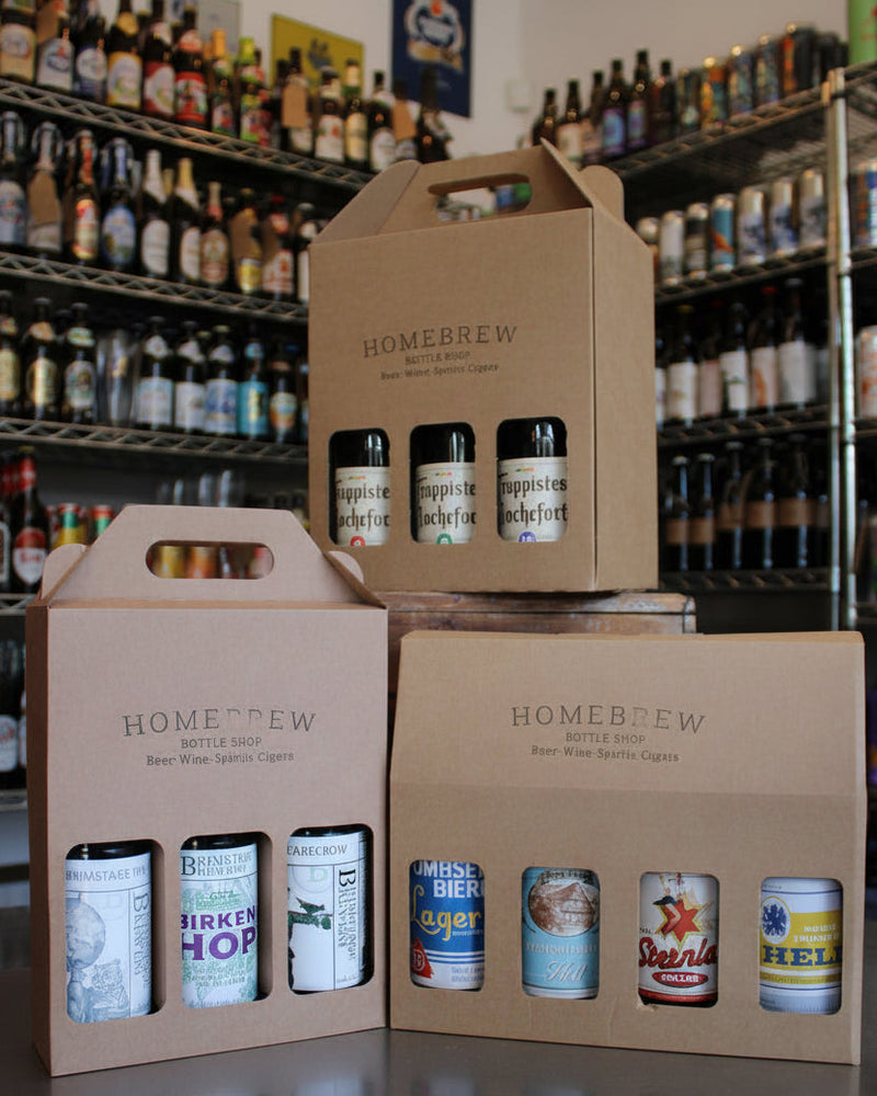 Homebrew Bottleshop Giftboxes 3, 4 & 6
