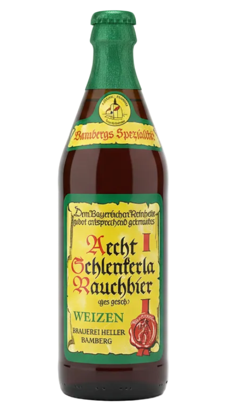 Aecht Schlenkerla Rauchbier Weizen 5.2% 500ml bottle smoked wheat beer