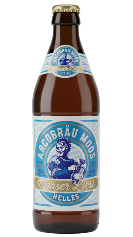 Arcobräu Mooser Liesl Helles 4.9% 500ml bottle Bavarian lager