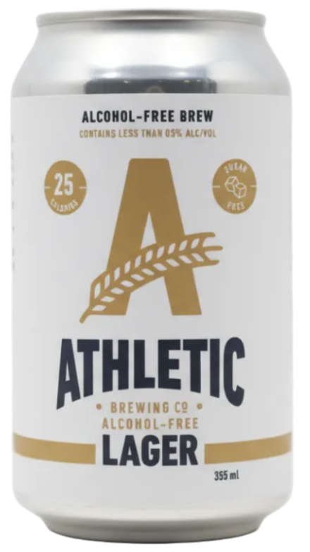 Athletic Brewing Company Lager 0.5% 355ml can