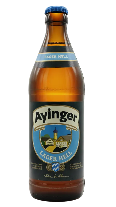 Ayinger Lager Hell 4.9% German Helles lager 500ml bottle