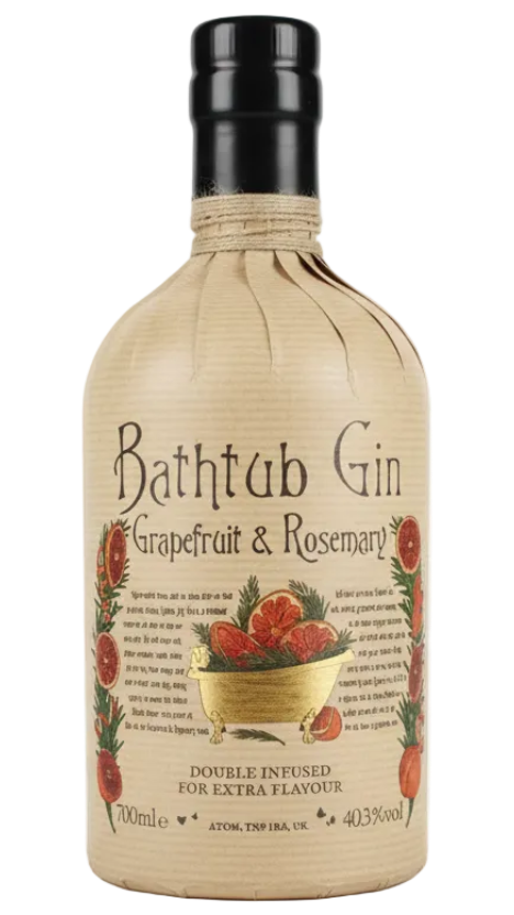 Bathtub Gin Grapefruit & Rosemary 40.3% 700ml Bottle