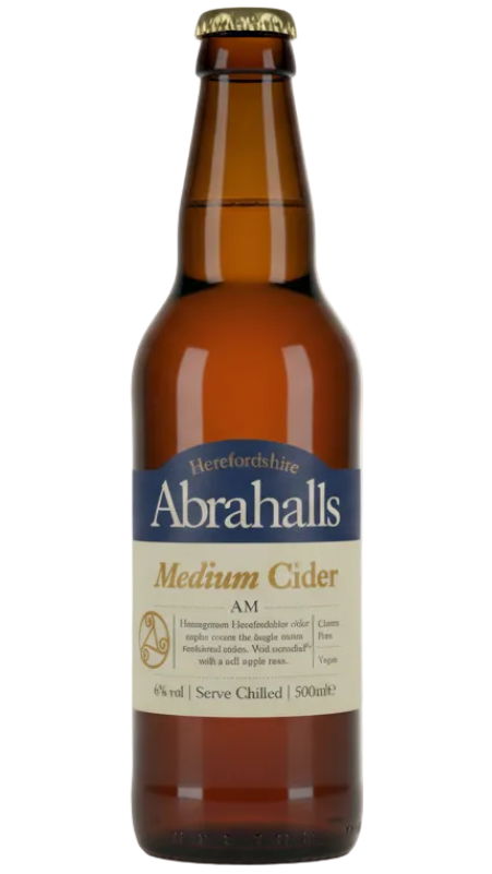 Celtic Marches Abrahalls Medium 5.2% 500ml cider bottle