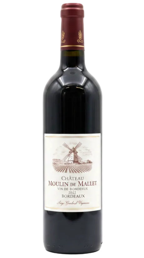 Château Moulin de Mallet, Bordeaux 2022 14.5% 750ml Bottle