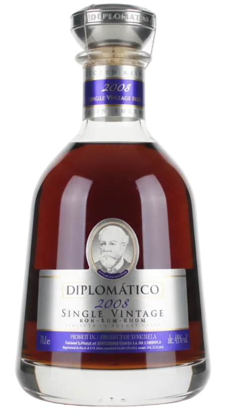 Diplomático Single Vintage 2008 Rum 43% 700ml Bottle