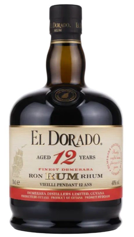 El Dorado 12 Year Old Rum 40% 700ml Bottle