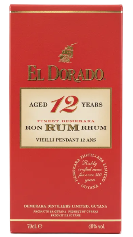 El Dorado 12 Year Old Rum 40% Box