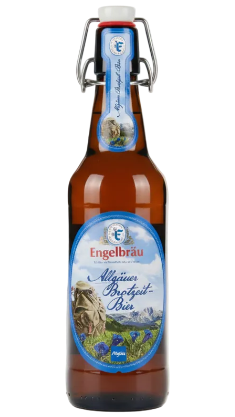 Engelbräu Rettenberg Allgäuer Brotzeitbier 5.2% 500ml bottle Bavarian lager