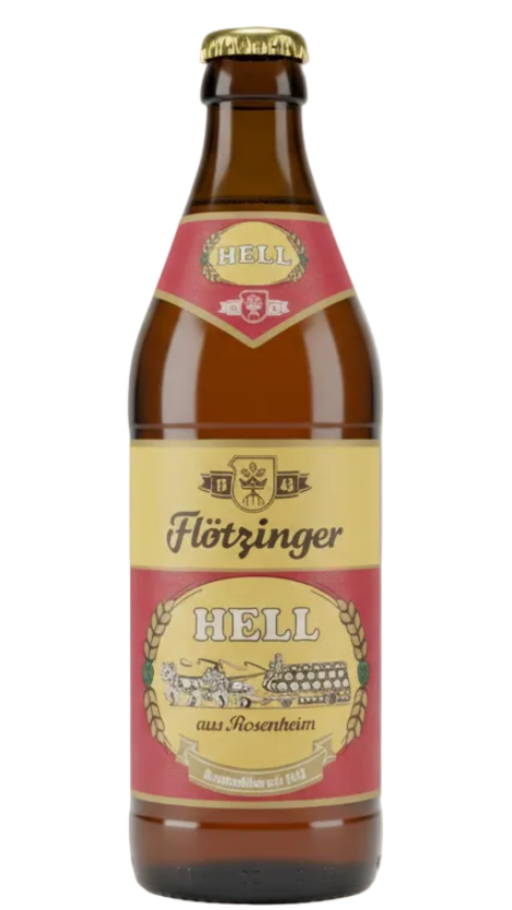 Flötzinger Rosenheim Hell 5.2% 500ml bottle Bavarian Helles