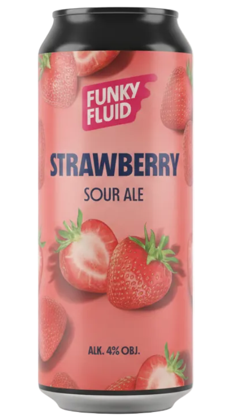 Funky Fluid Strawberry 5.5% 500ml can