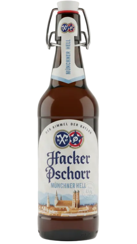 Hacker-Pschorr Münchner Hell 5.5% 500ml bottle Bavarian lager
