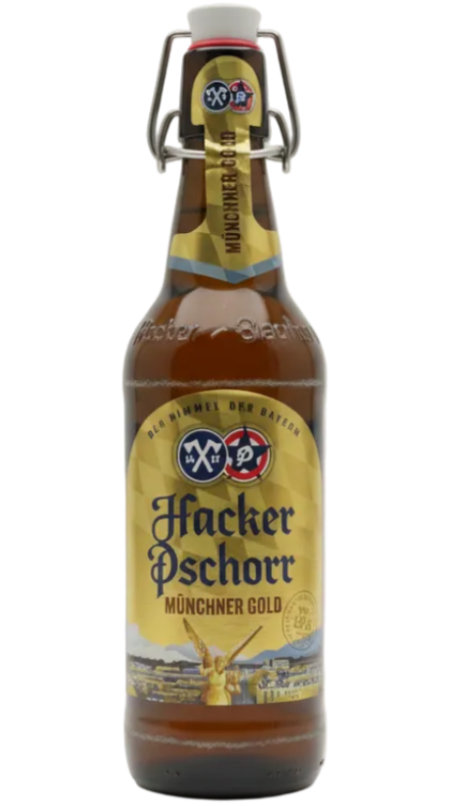 Hacker-Pschorr Münchner Munich Gold 5.5% 500ml bottle Bavarian lager