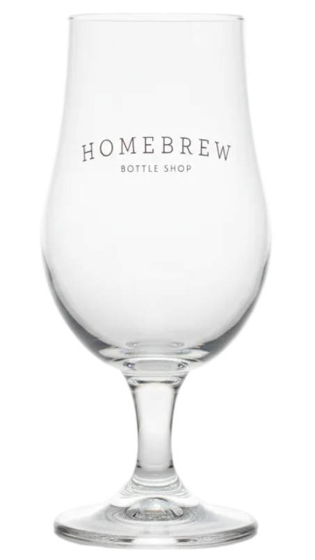 Homebrew Bottleshop Glass 355ml Glass