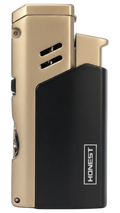 Honest Dickens Cigar Lighter Black & Chrome