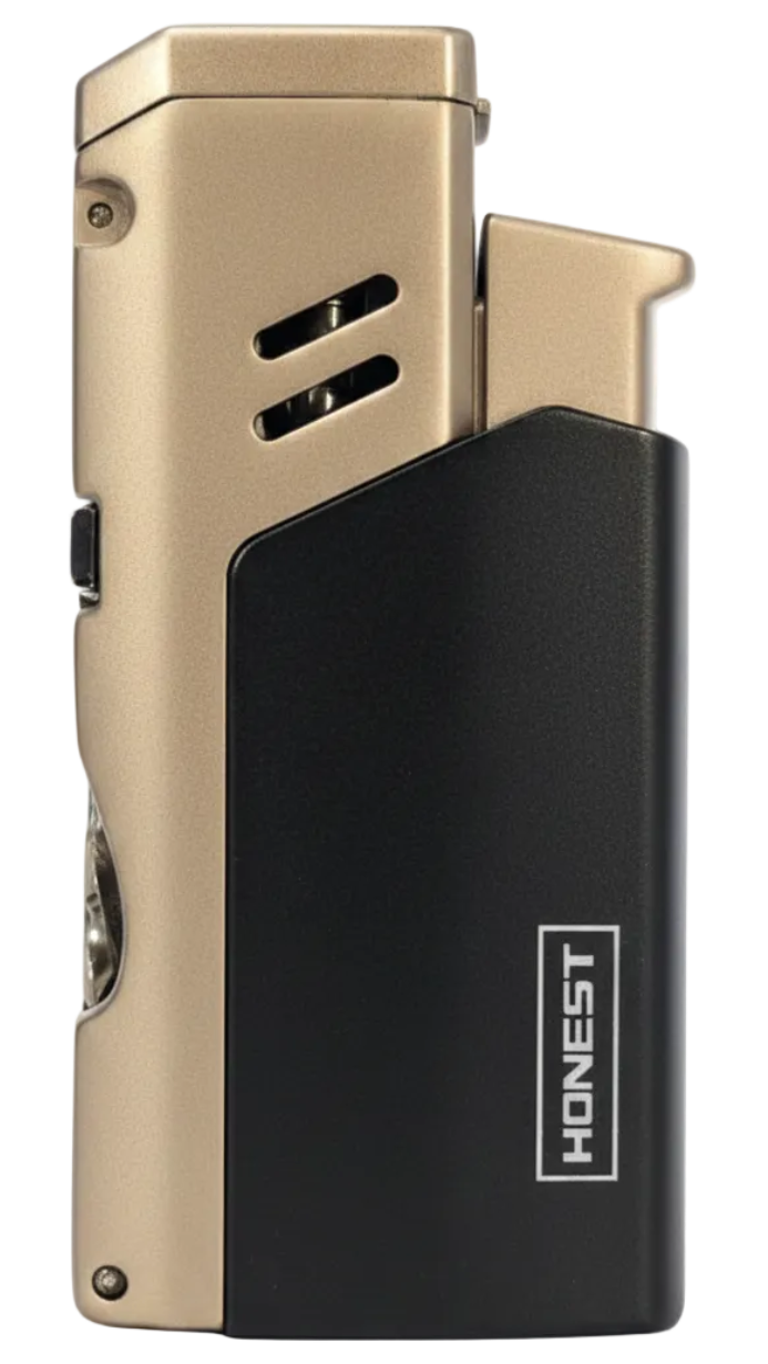 Honest Dickens Cigar Lighter Black & Chrome