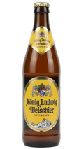 König Ludwig Weissbier Hell 5.5% German wheat beer 500ml bottle