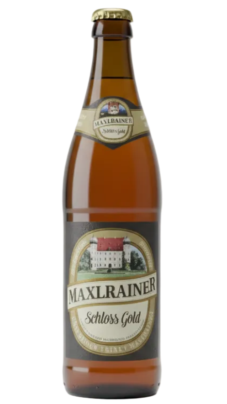 Maxlrainer Schloss Gold 5.2% 500ml bottle Bavarian Export lager