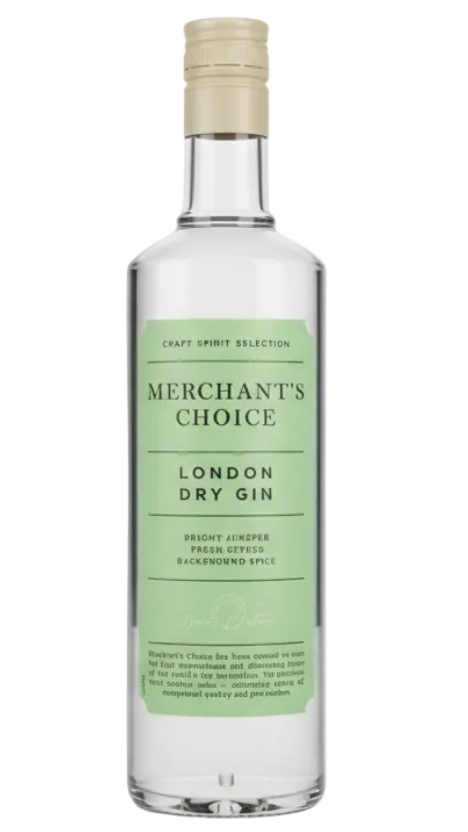 Merchant's Choice London Dry Gin 40% 700ml Bottle