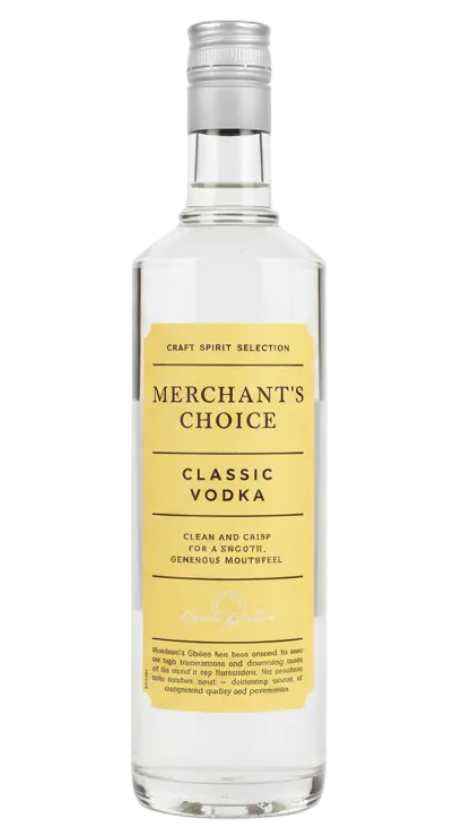 Merchant's Choice Vodka 40% 700ml Bottle
