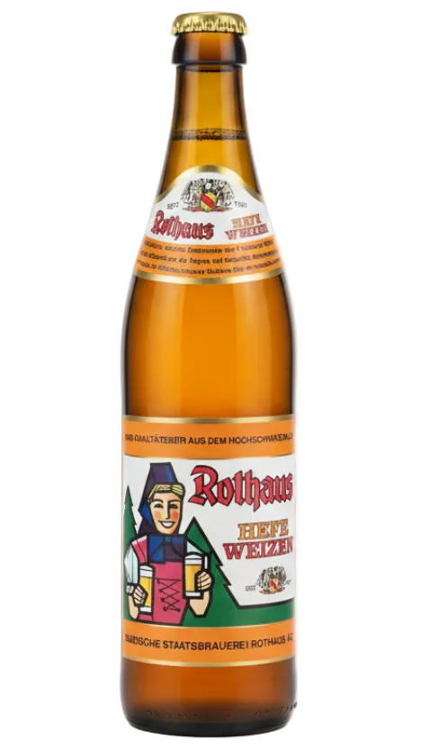 Rothaus Hefeweizen Weizenzäpfle 5.2% German wheat beer 500ml bottle