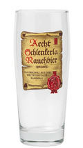 Aecht Schlenkerla 500ml branded pint glass front view