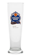 Schneider Weisse 500ml branded wheat beer glass front view