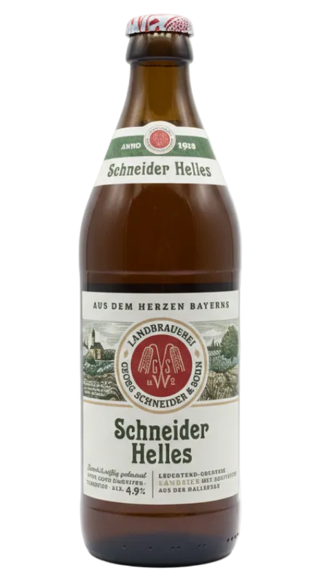 Schneider Helles 5.0% 500ml bottle Bavarian lager