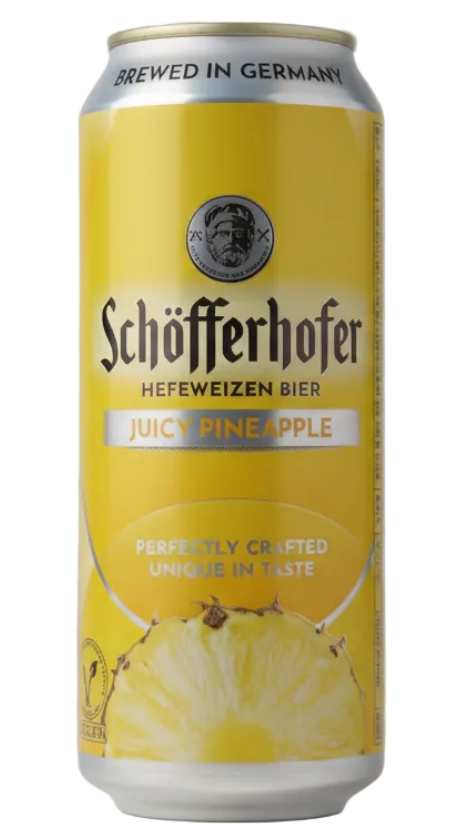Schöfferhofer Juicy Pineapple 2.5% 500ml can wheat radler