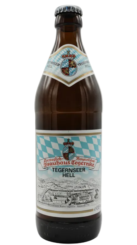 Tegernseer Hell 4.8% German Helles lager 500ml bottle