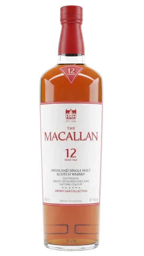 The Macallan 12 Year Old Sherry Oak 40% 700ml Bottle