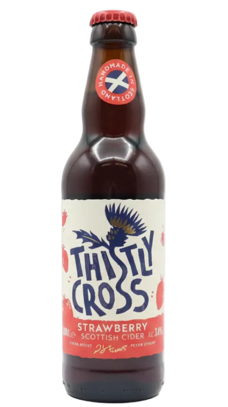 Thistly Cross Real Strawberry Cider 4.0% 500ml bottle