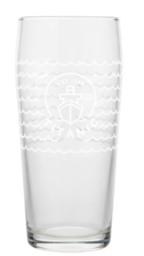 Titanic Brewery Pint Glass 568ml Branded Pub Glassware