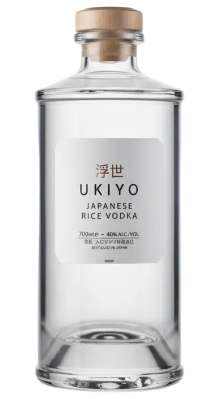 Ukiyo Japanese Rice Vodka 40% 700ml Bottle